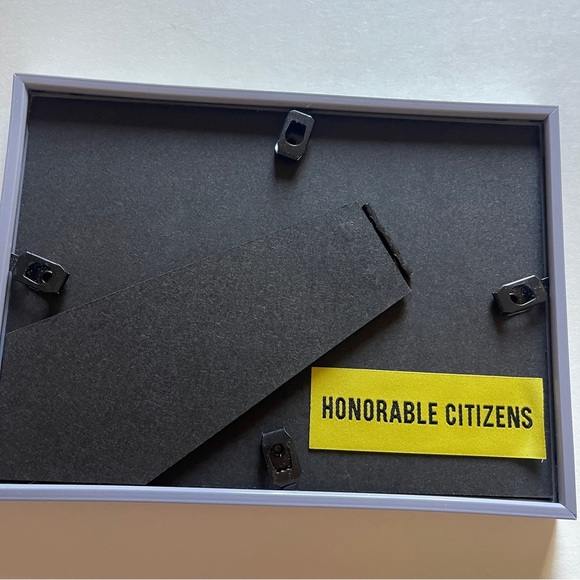 Silver framed designer handbag shark mouth editorial art 5x7” frame purse - Picture 4 of 8